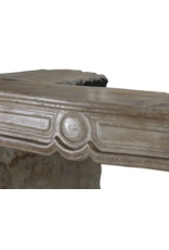 Small Antique French Louis XIV Fireplace In Sandstone