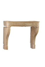 Small Antique French Louis XIV Fireplace In Sandstone