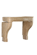 Small Antique French Louis XIV Fireplace In Sandstone