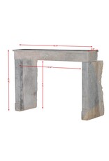 Maison Leon Van den Bogaert Antique Fireplace From France In Undefined Grey Stone