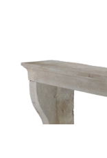 Elegant Louis XIII French Style Fireplace Surround In Limestone