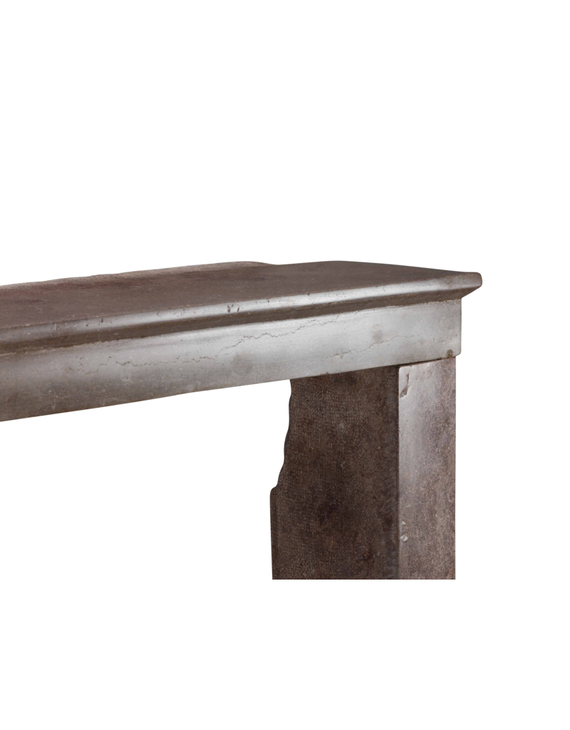 Maison Leon Van den Bogaert Light Red Stone Fireplace In Timeless Rustic Style