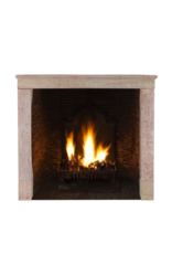 Light Red Stone Fireplace In Timeless Rustic Style