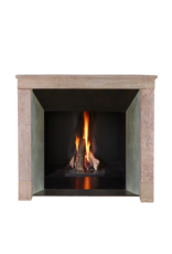 Light Red Stone Fireplace In Timeless Rustic Style