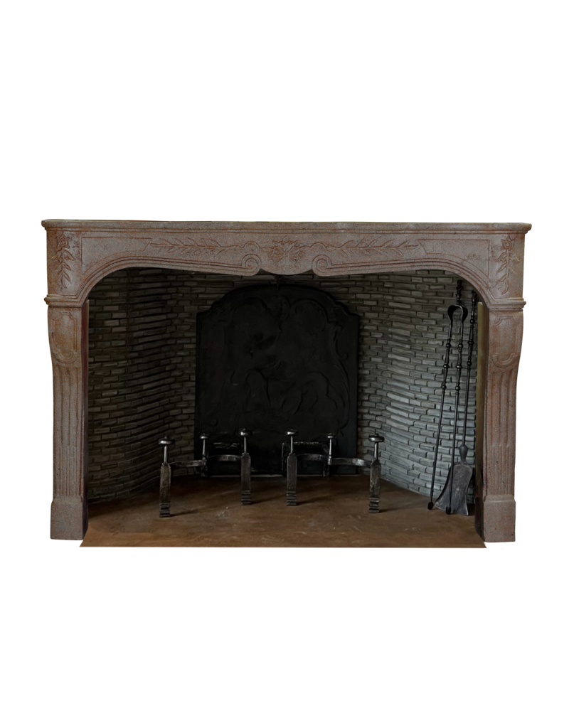 18th Century French Antique Fireplace Surround In Buxy Stone