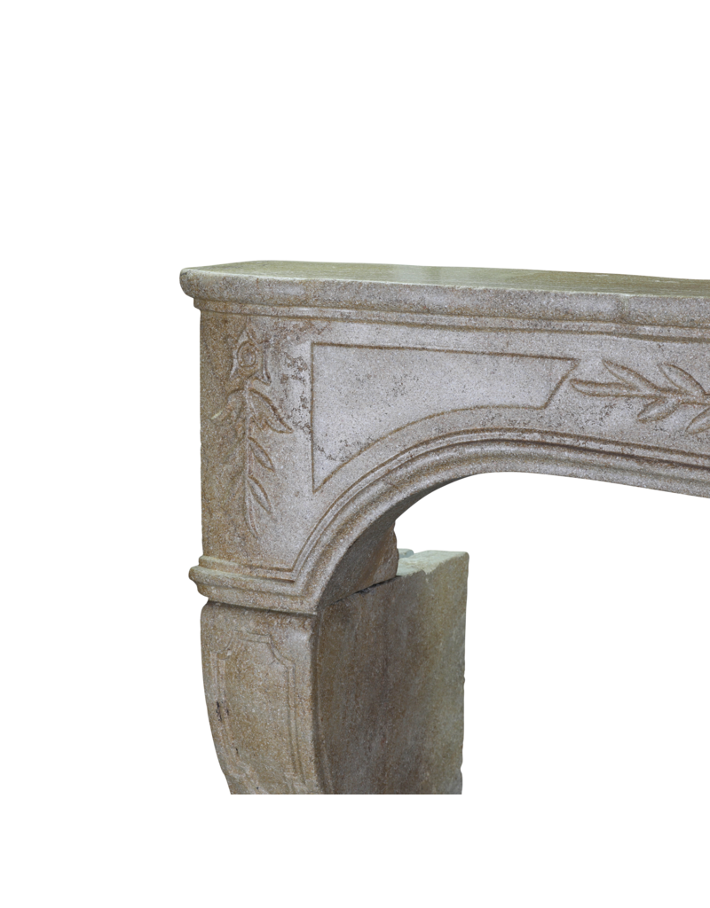 18th Century French Antique Fireplace Surround In Buxy Stone