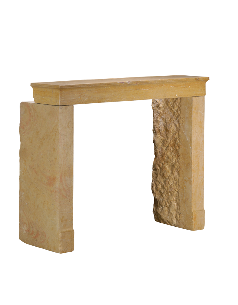 Maison Leon Van den Bogaert Minimalist Antique Fireplace Mantel From France