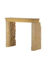 Maison Leon Van den Bogaert Minimalist Antique Fireplace Mantel From France