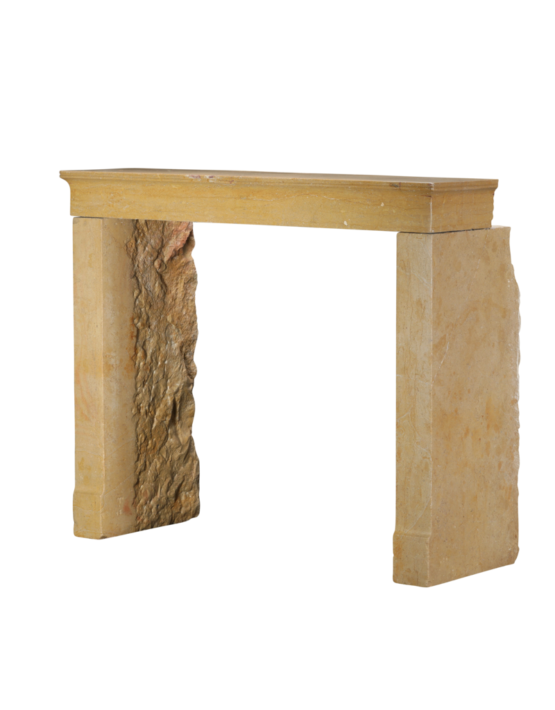 Maison Leon Van den Bogaert Minimalist Antique Fireplace Mantel From France