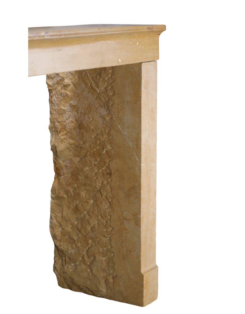 Maison Leon Van den Bogaert Minimalist Antique Fireplace Mantel From France