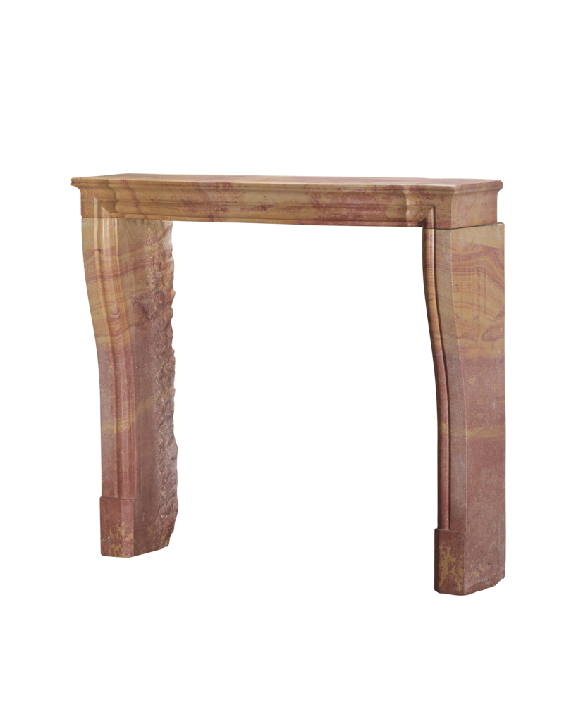 Antique Fireplace Mantel In Colourful French Stone For Contemporary Living