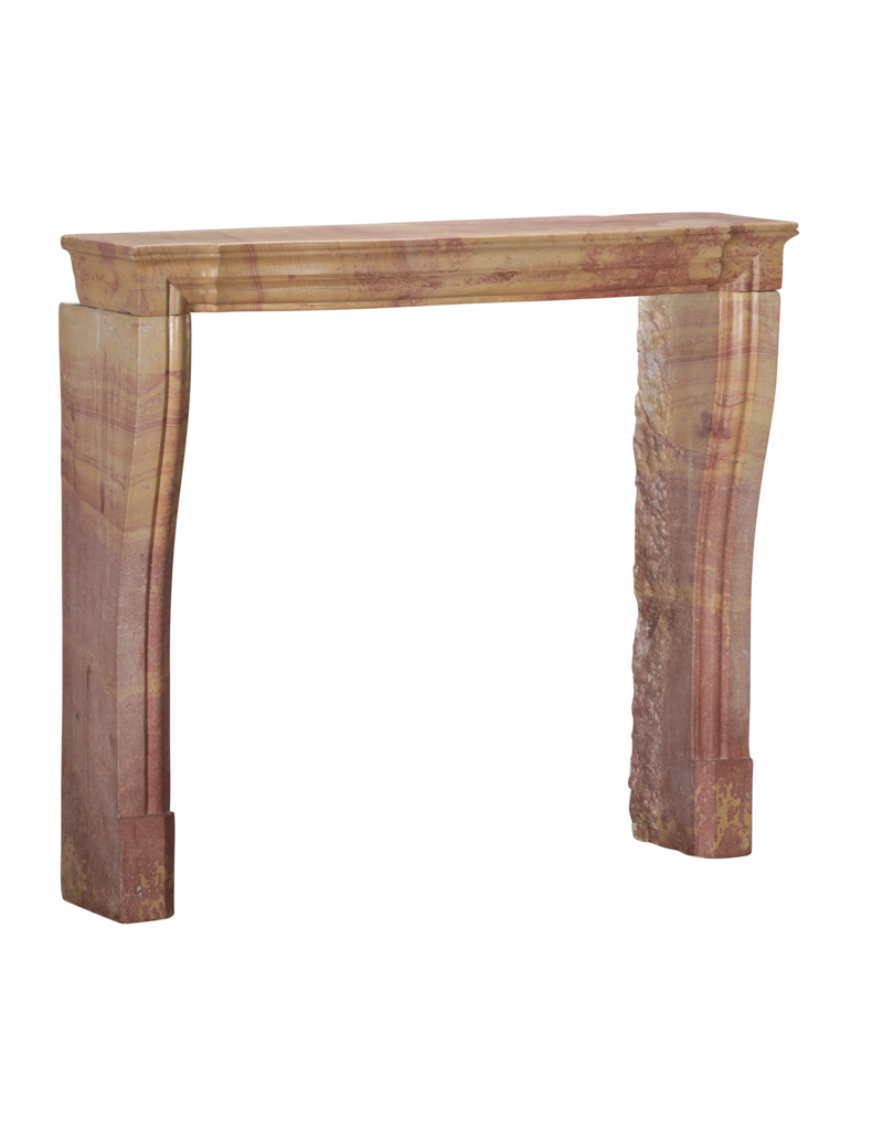 Antique Fireplace Mantel In Colourful French Stone For Contemporary Living