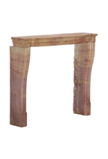 Maison Leon Van den Bogaert Antique Fireplace Mantel In Colourful French Stone For Contemporary Living