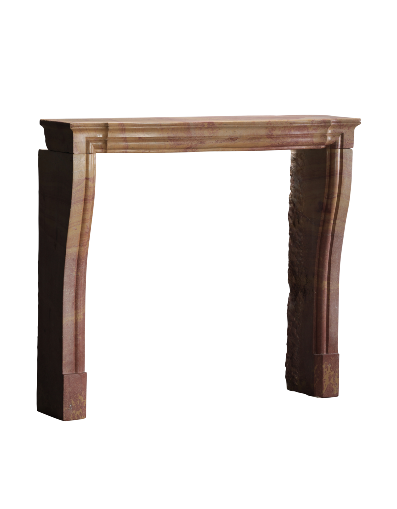 Antique Fireplace Mantel In Colourful French Stone For Contemporary Living