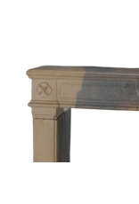 Chimenea De Piedra Francesa Antigua Del Siglo XVIII