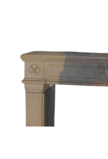 Maison Leon Van den Bogaert 18th Century Antique French Stone Fireplace Mantel