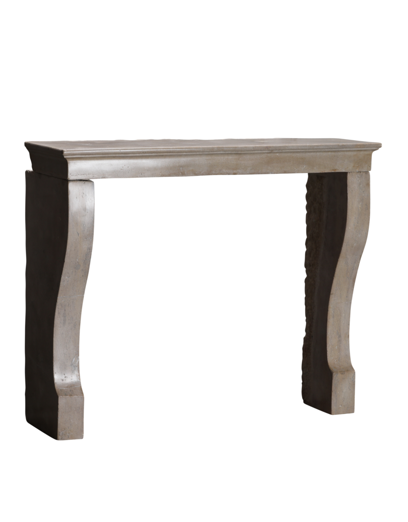 Maison Leon Van den Bogaert Antigua Repisa De Chimenea Francesa En Piedra Beige Atemporal