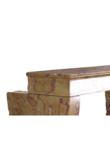 Antique French Fireplace Mantel In Stone Rich In Color As An Art Object