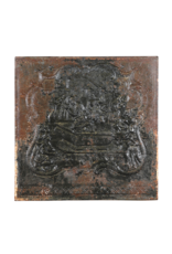 Cast Iron Fireplace Back Provides Extra Warmth And Color In The Room