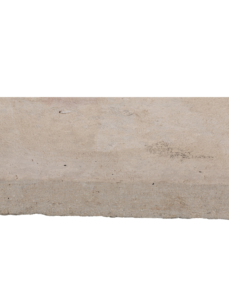 Maison Leon Van den Bogaert Antique French Stone Slab As Minimal Fireplace Base Or Wall Table Element