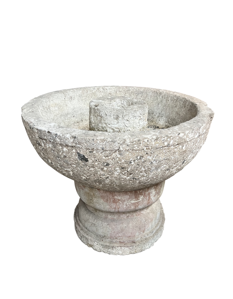 Maison Leon Van den Bogaert Exceptional Antique Marble Fountain Element