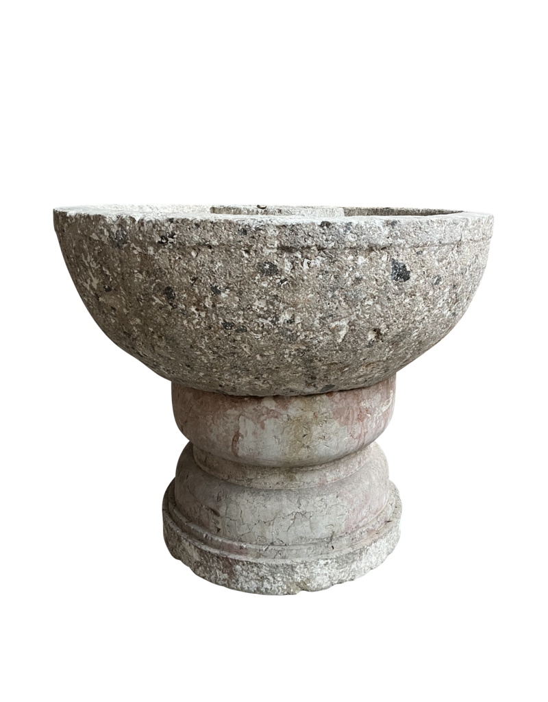 Maison Leon Van den Bogaert Exceptional Antique Marble Fountain Element