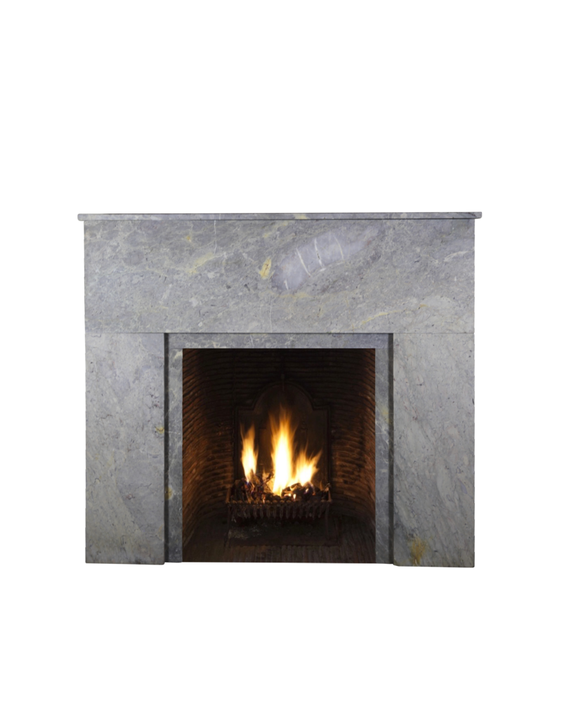 Art Deco Stone Small Fireplace Surround