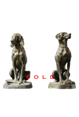 Maison Leon Van den Bogaert Elegante Par De Perros De Caza En Latón