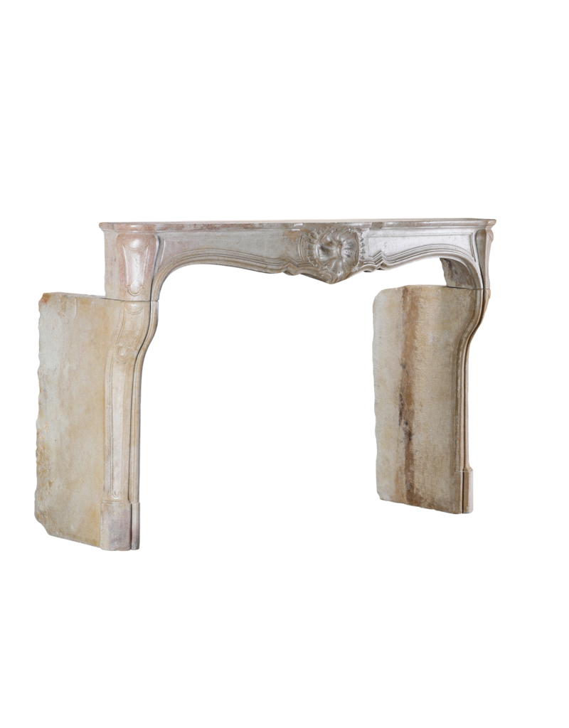Maison Leon Van den Bogaert 18th Century Antique French Decorative Regency Period Stone Mantelpiece