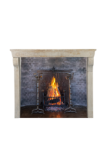 Maison Leon Van den Bogaert Large Louis XIII 17th Century Stone French Castle Fireplace Mantel With Beautiful Patina