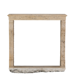 Small Kitchen BBQ Fireplace Mantel With Rectangular Top And Elegant Curved Jambs