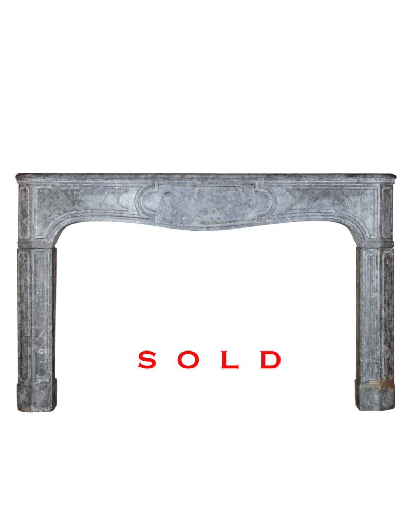 Maison Leon Van den Bogaert Oxidated Hard Stone Vintage Fireplace Surround
