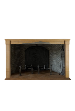 Maison Leon Van den Bogaert Extra Wide Fireplace Mantel 19th-century French Minimalist Louis Philip Design