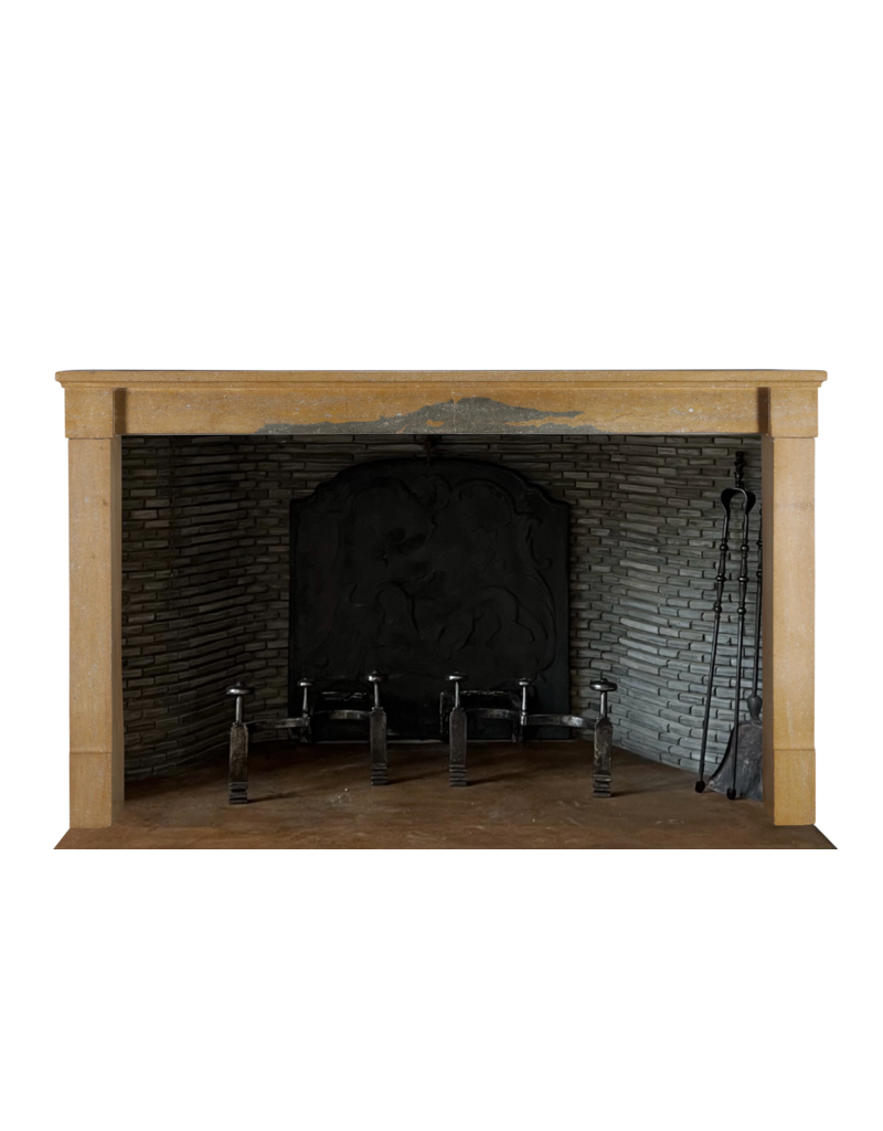 Extra Wide Fireplace Mantel 19th-century French Minimalist Louis Philip Design