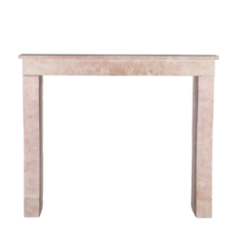 Timeless Minimalist Mantelpiece in Rose Liseron Marble