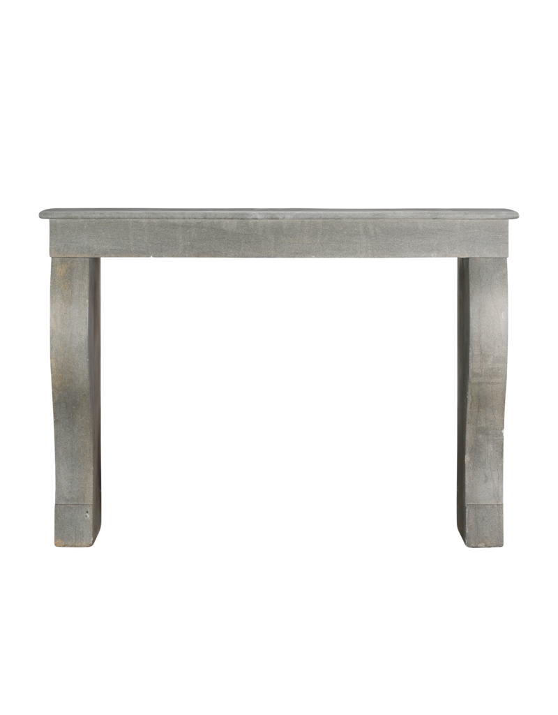 Timeless Minimalist Mantelpiece In Muted Grey Natural Stone