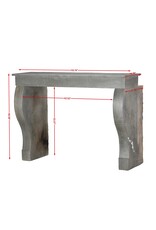 Timeless Minimalist Mantelpiece In Muted Grey Natural Stone