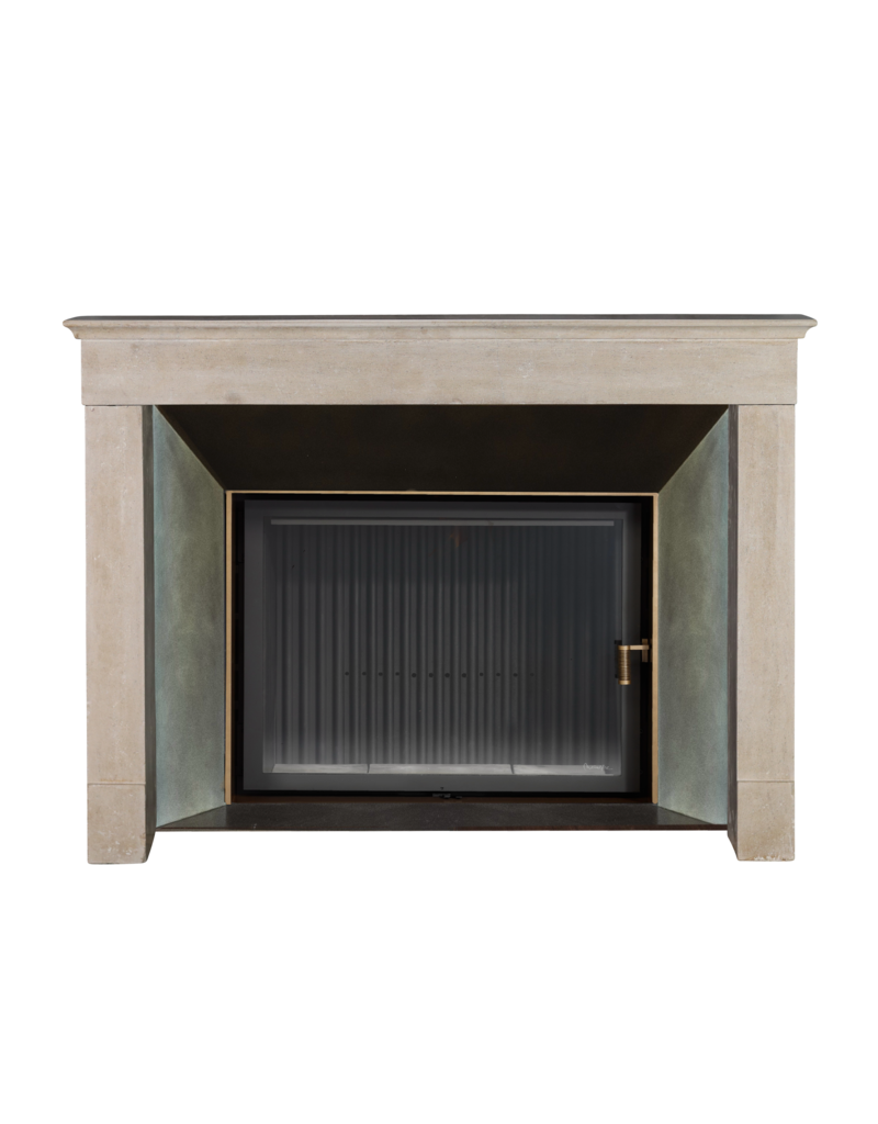 Maison Leon Van den Bogaert Timeless French Beach Sand Colour Fireplace Surround In Hard-Limestone