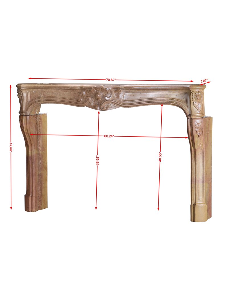 Classic French Regency Fireplace In Burgundian Corton Stone