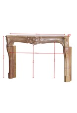 Classic French Regency Fireplace In Burgundian Corton Stone