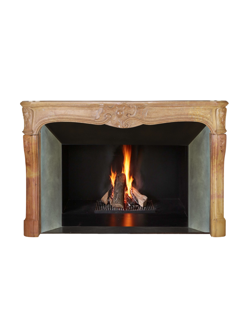Chimenea Clásica Regencia Francesa En Piedra Corton