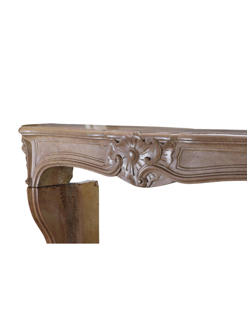 Maison Leon Van den Bogaert Classic French Regency Fireplace In Burgundian Corton Stone