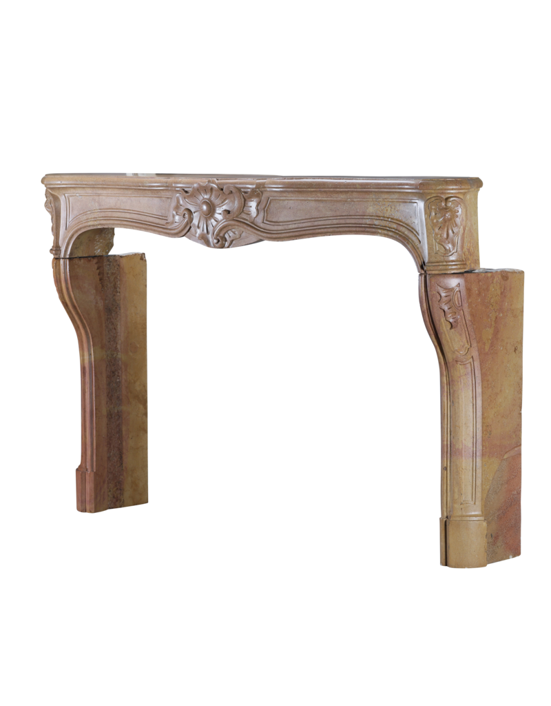 Maison Leon Van den Bogaert Classic French Regency Fireplace In Burgundian Corton Stone