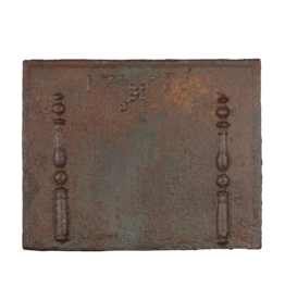 18de Eeuwse LXIV Haardplaat Met Kolommen