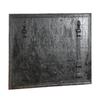 Maison Leon Van den Bogaert Dos de cheminée antique noir pour un intérieur de caractère