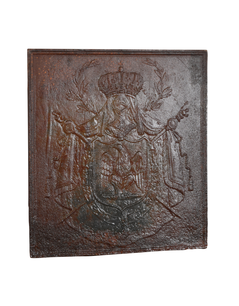 Maison Leon Van den Bogaert Heraldische Haardplaat Met Adelaar Voor Authentieke Decoratie