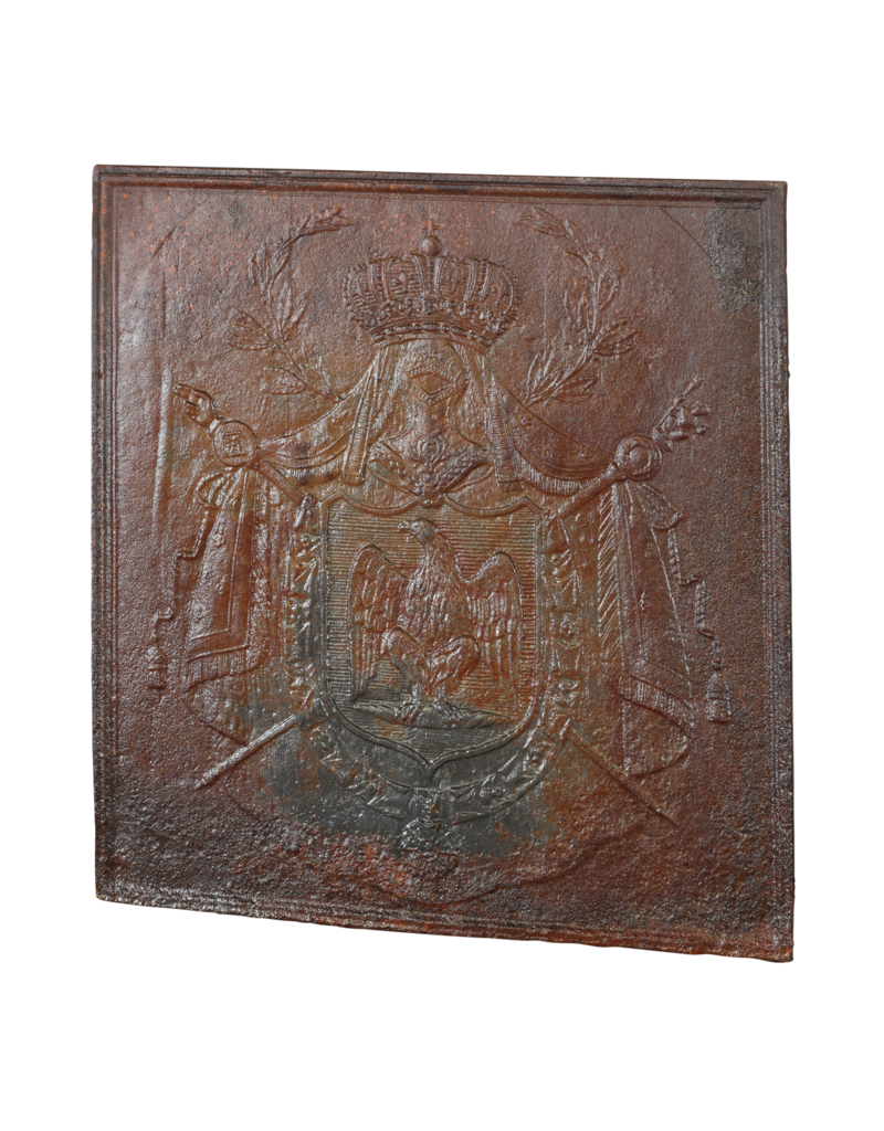 Heraldic Fireback With Eagle for Authentic Interior Decoration