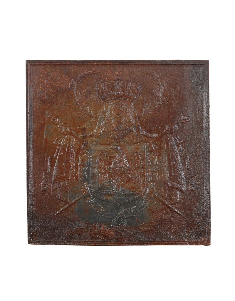 Heraldic Fireback With Eagle for Authentic Interior Decoration