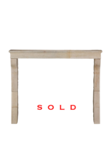 Maison Leon Van den Bogaert French Light Stone Fireplace