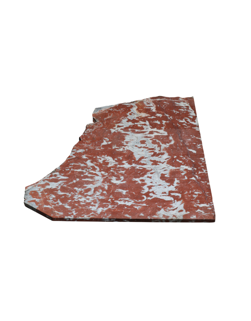 Languedoc Rood Marmer Plaat Fragment - Tijdloze Franse Luxe
